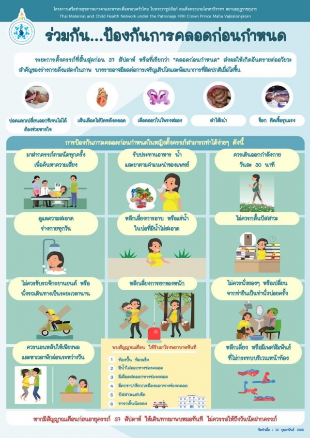 โครงการสร้างเสริมสุขภาพเชิงรุกเพื่อลดภาวะคลอดก่อนกำหนด